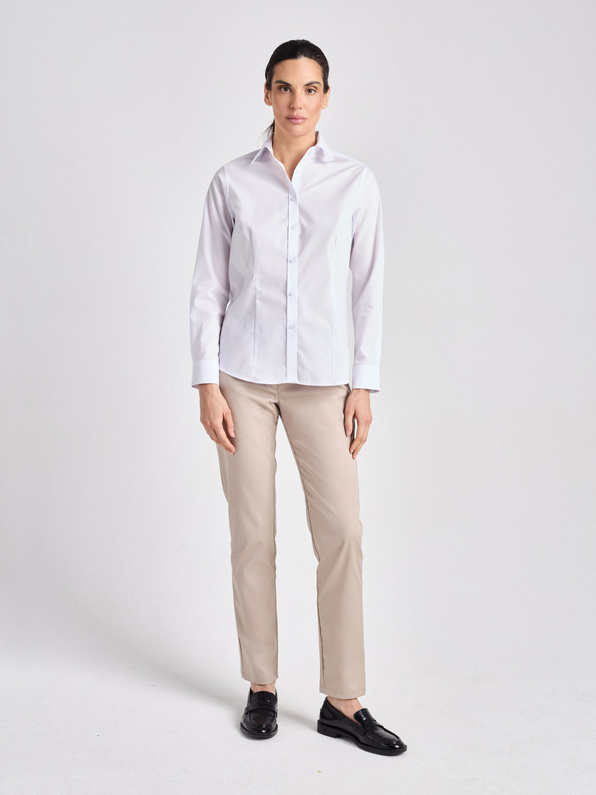 Bluse Scerni Lady mit Kentkragen – weiß – Farbcode 2000 – Bild 3