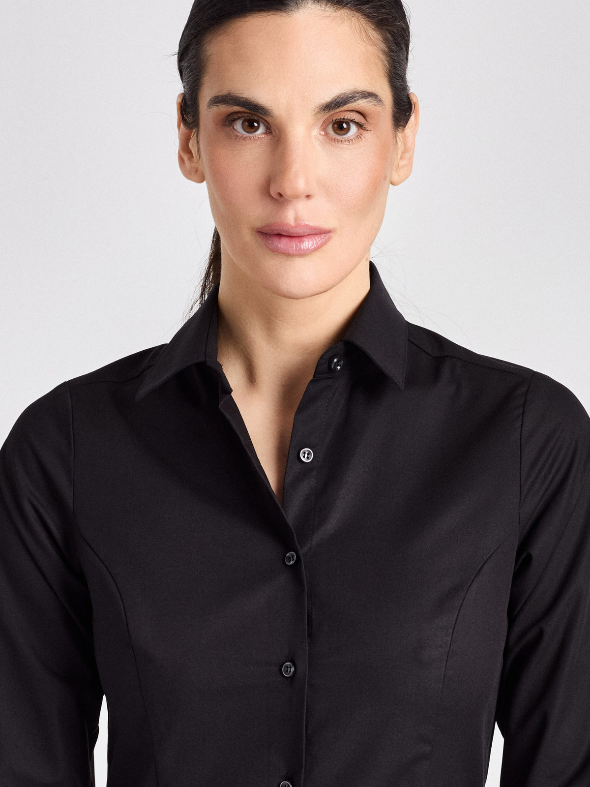 Bluse Ferrara Lady mit Dreiviertelärmeln – schwarz – Farbcode 1011 – Bild 2