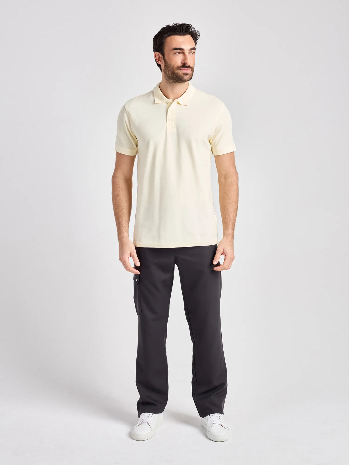 Poloshirt Iseo Man mit Strickkragen – champagner – Farbcode 3004 – Bild 3
