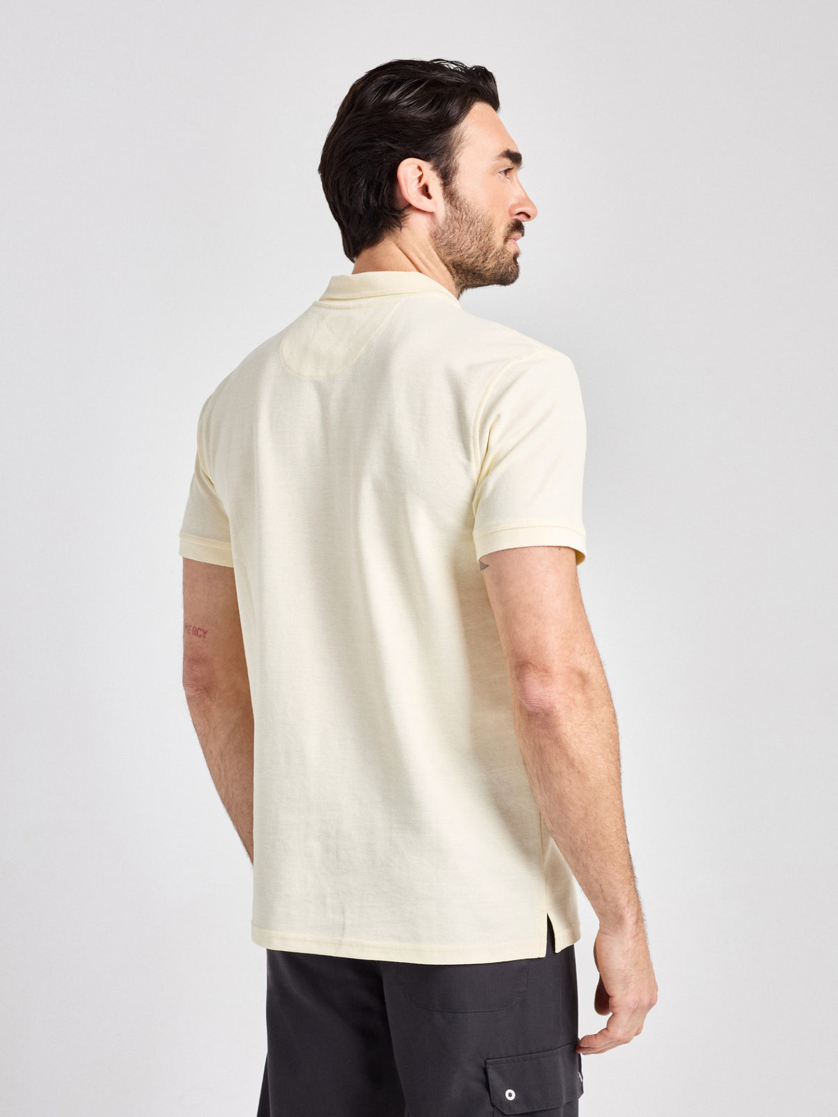 Poloshirt Iseo Man mit Strickkragen – champagner – Farbcode 3004 – Bild 4