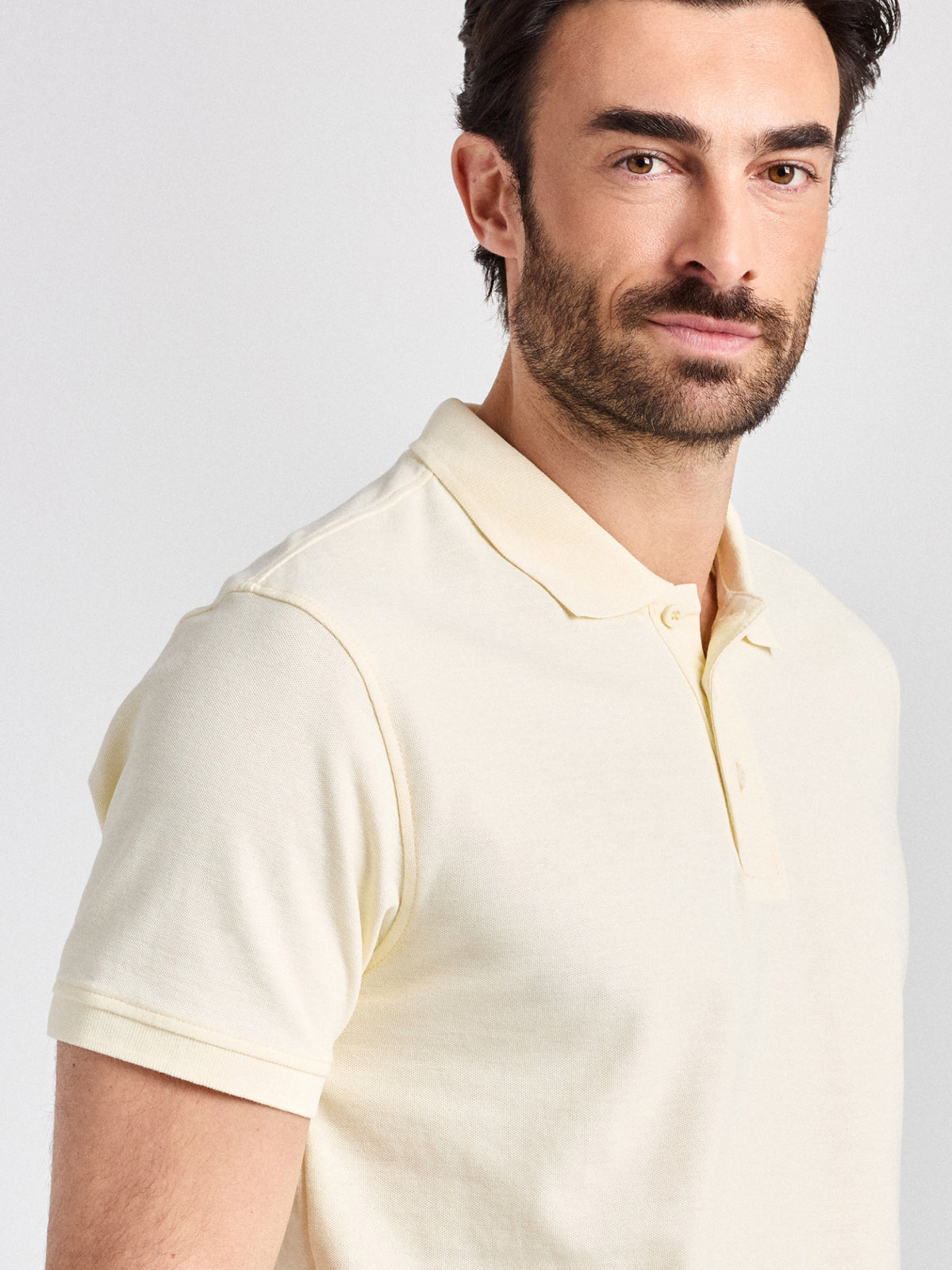 Poloshirt Iseo Man mit Strickkragen – champagner – Farbcode 3004 – Bild 5