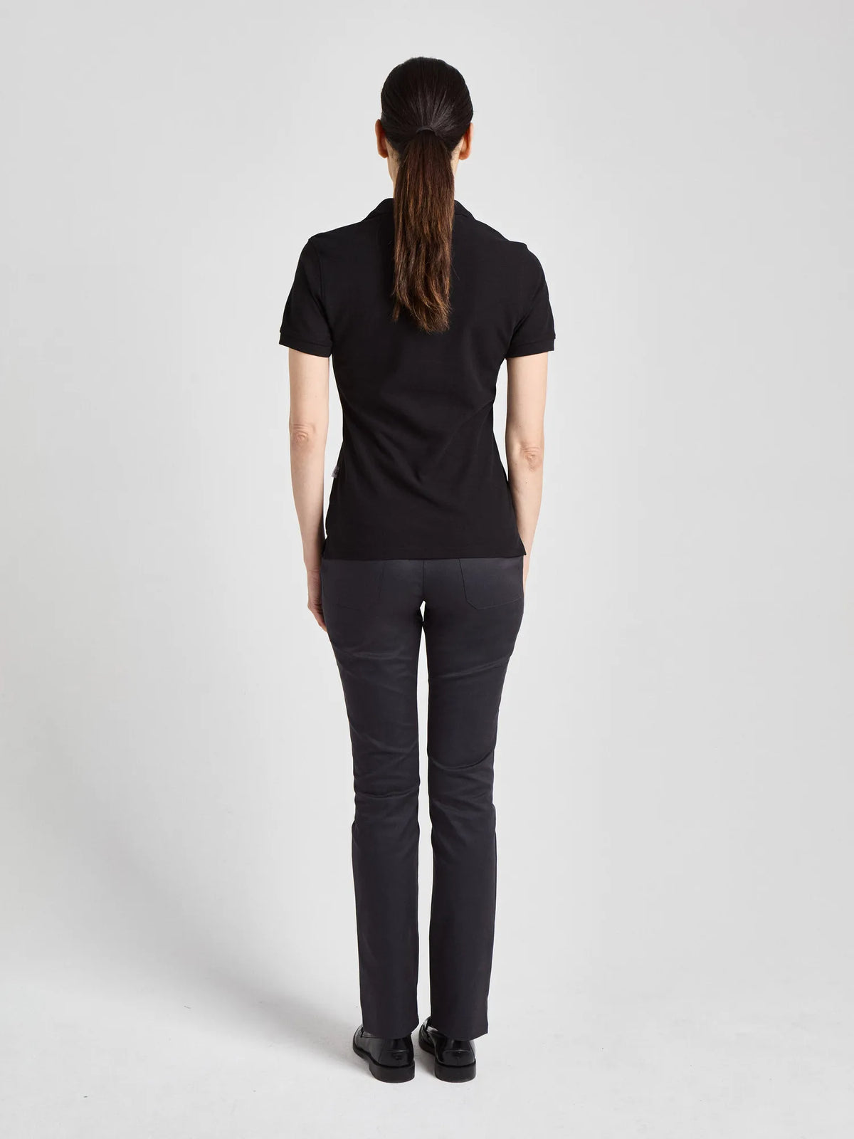 Poloshirt Susa Lady mit offener Knopfleiste – schwarz – Farbcode 1011 – Bild 4