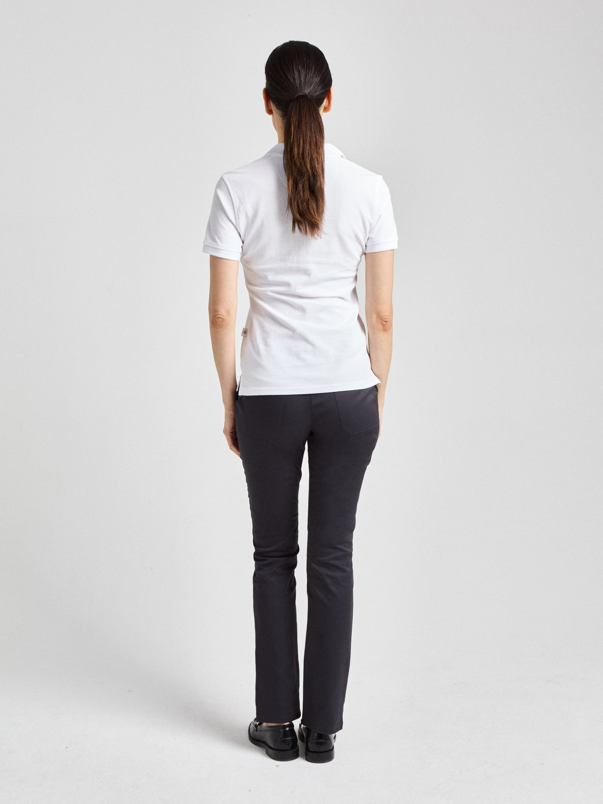 Poloshirt Susa Lady mit offener Knopfleiste – weiß – Farbcode 2000 – Bild 4