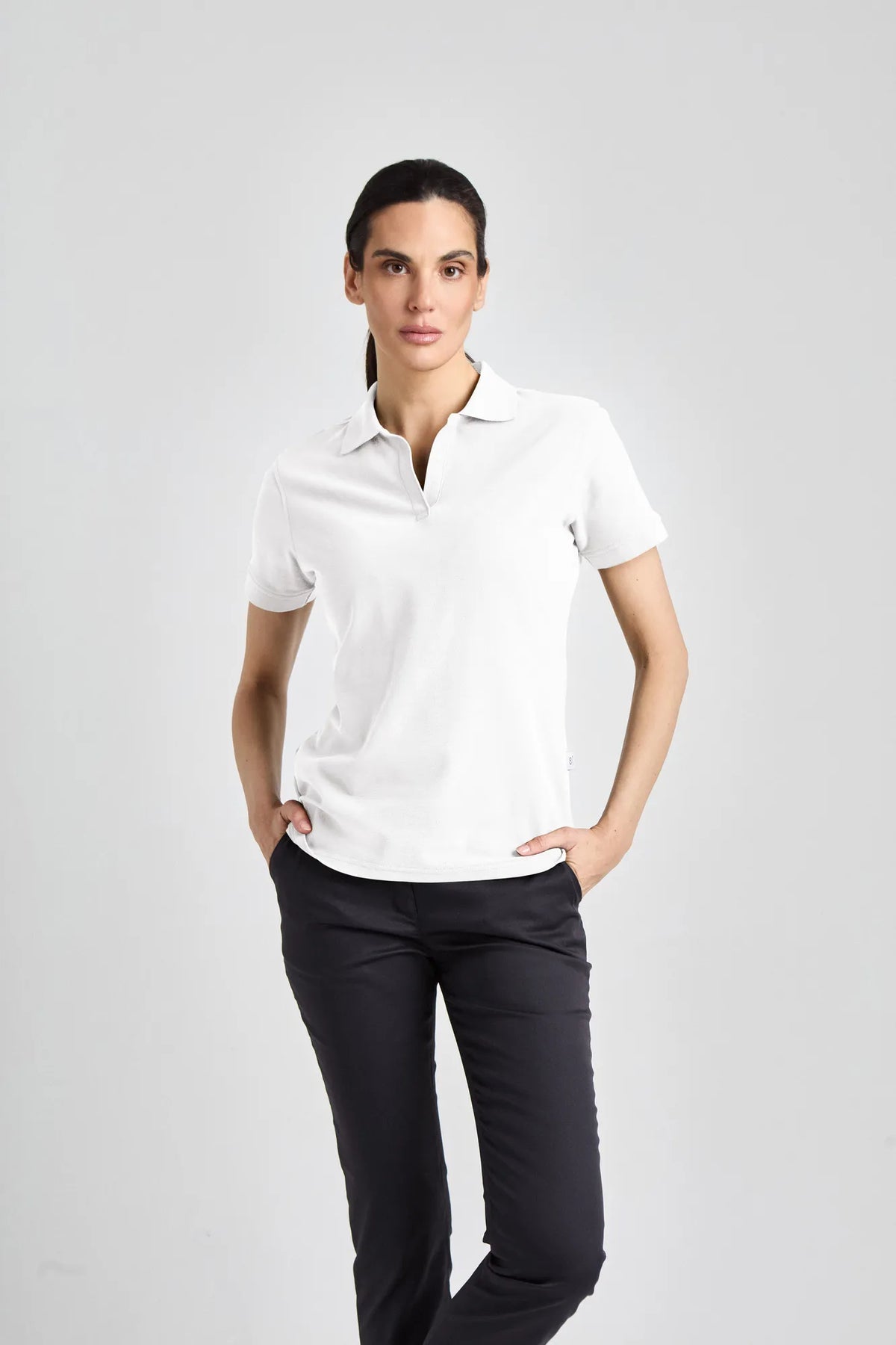 Poloshirt Susa Lady mit offener Knopfleiste – champagner – Farbcode 3004 – Bild 1