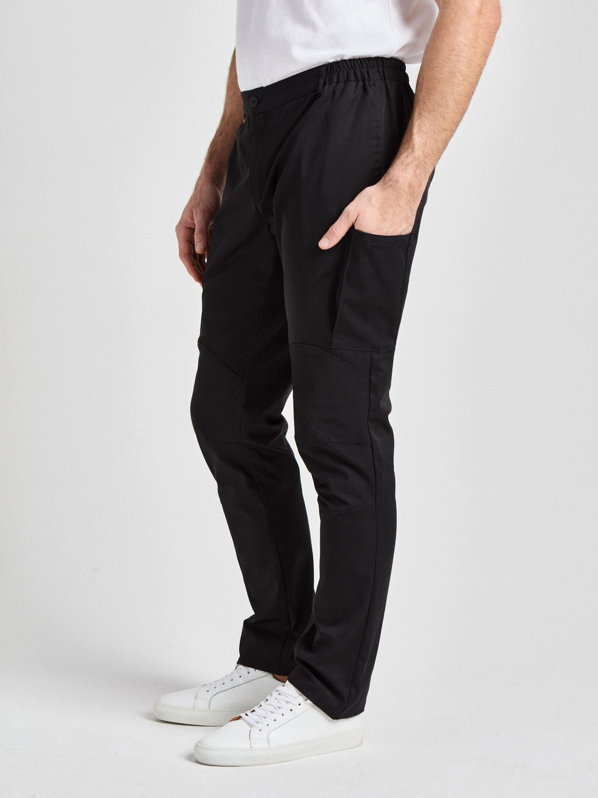 Kochhose Baricella Classic mit elastischem Bund – schwarz – Farbcode 1011 – Bild 3