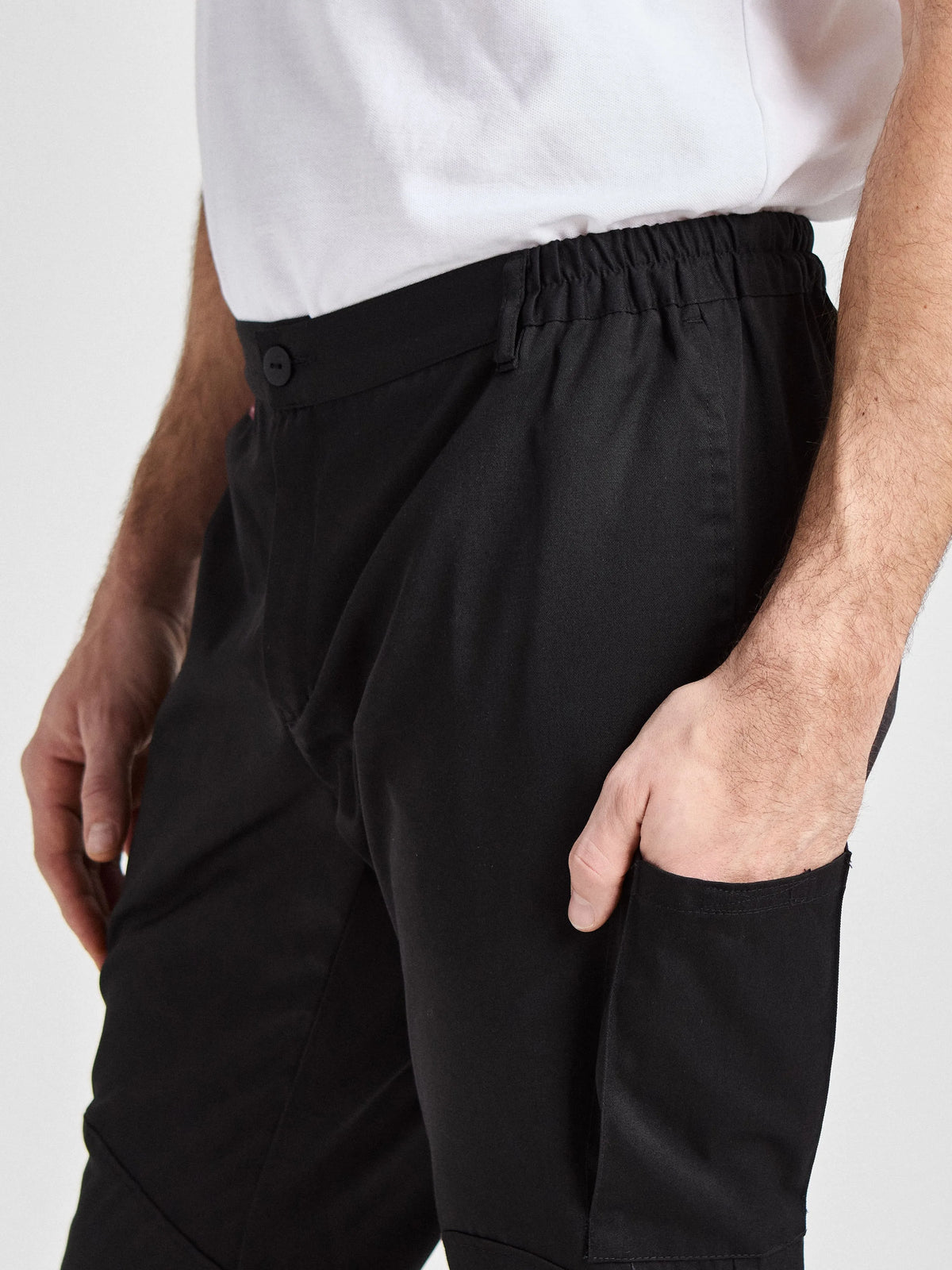 Kochhose Baricella Classic mit elastischem Bund – schwarz – Farbcode 1011 – Bild 6