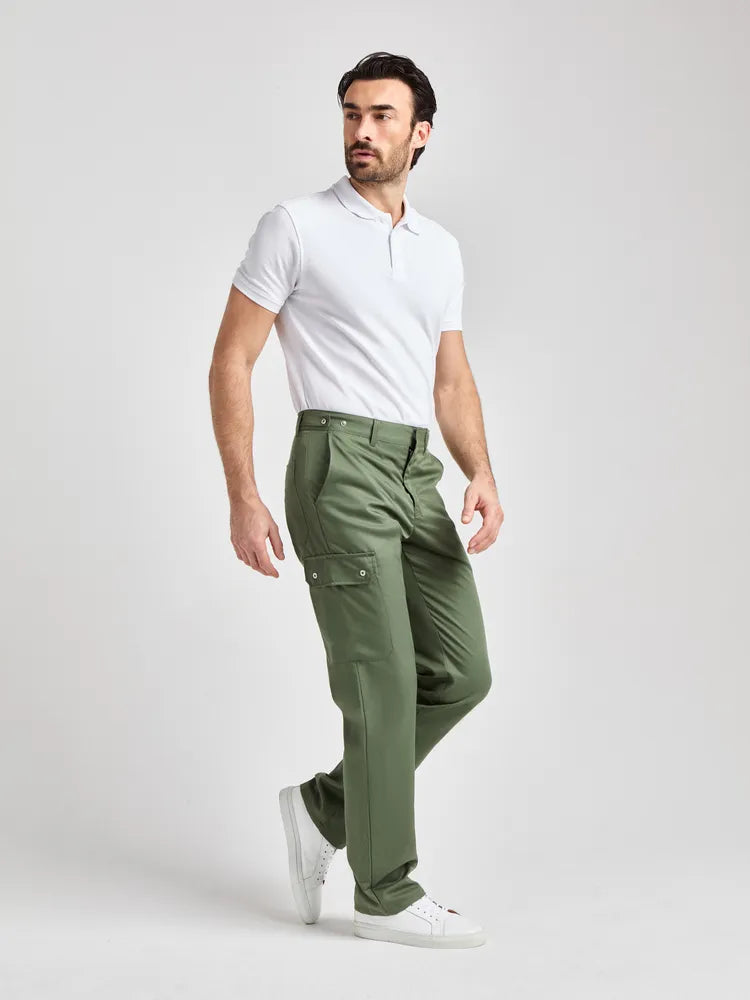 Hose Vicari Man Care mit verstellbarem Bund – olive – Farbcode 6017 – Bild 2