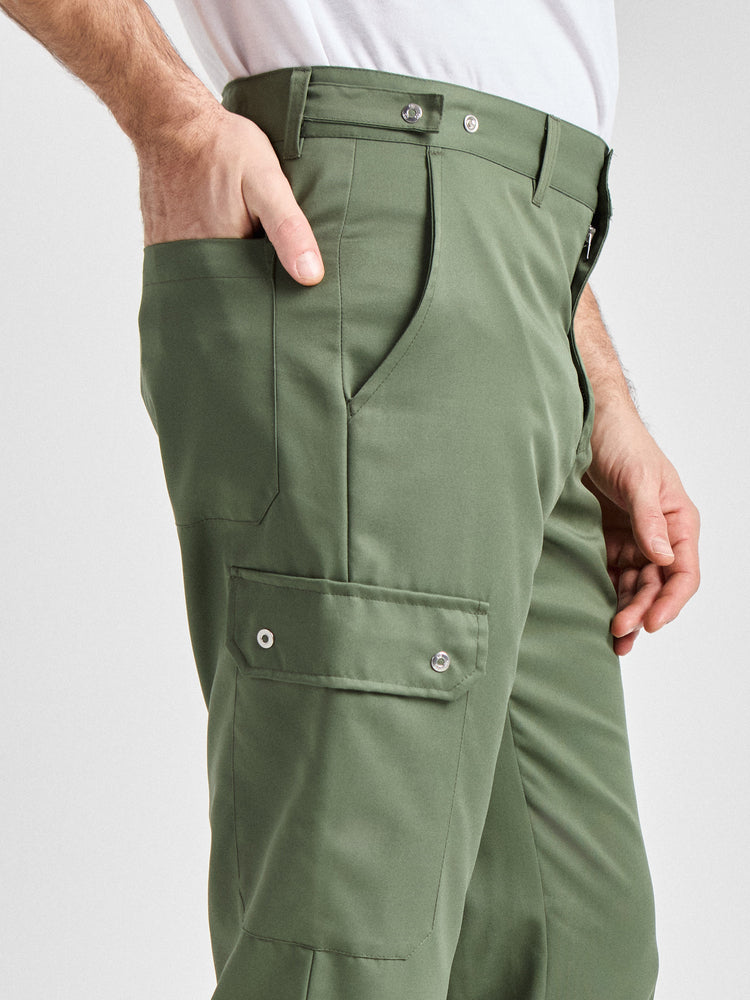 Hose Vicari Man Care mit verstellbarem Bund – olive – Farbcode 6017 – Bild 3