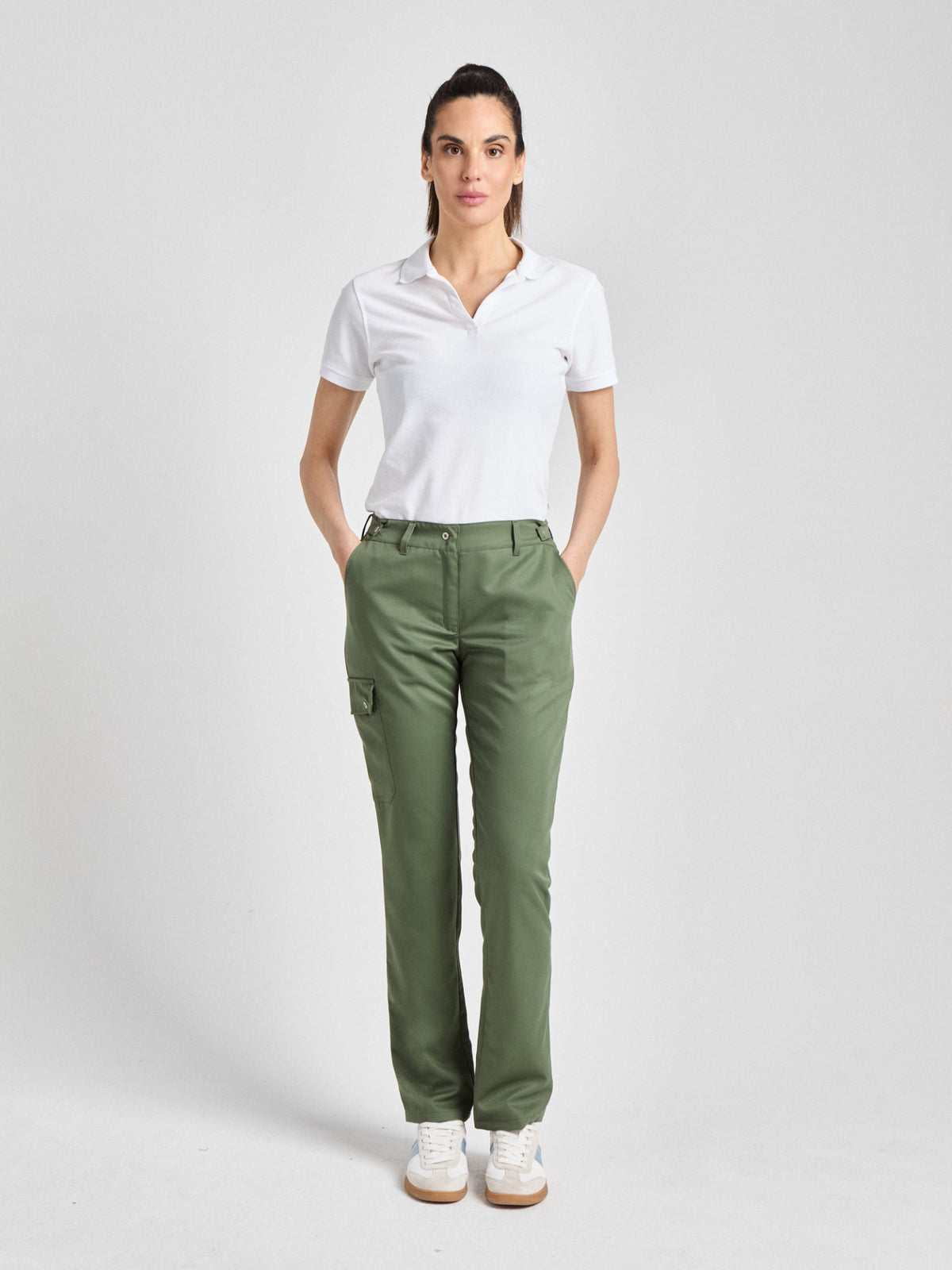 Hose Benevento Lady Care mit verstellbarem Bund – olive – Farbcode 6017 – Bild 2