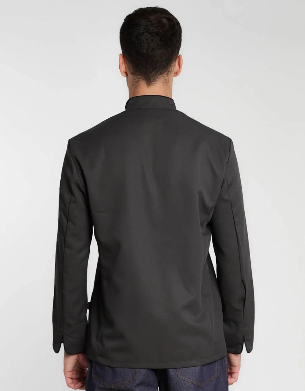 Kochjacke Trapani Man Care mit kontrastfarbiger Paspelierung – raven – Farbcode 1010 – Bild 2