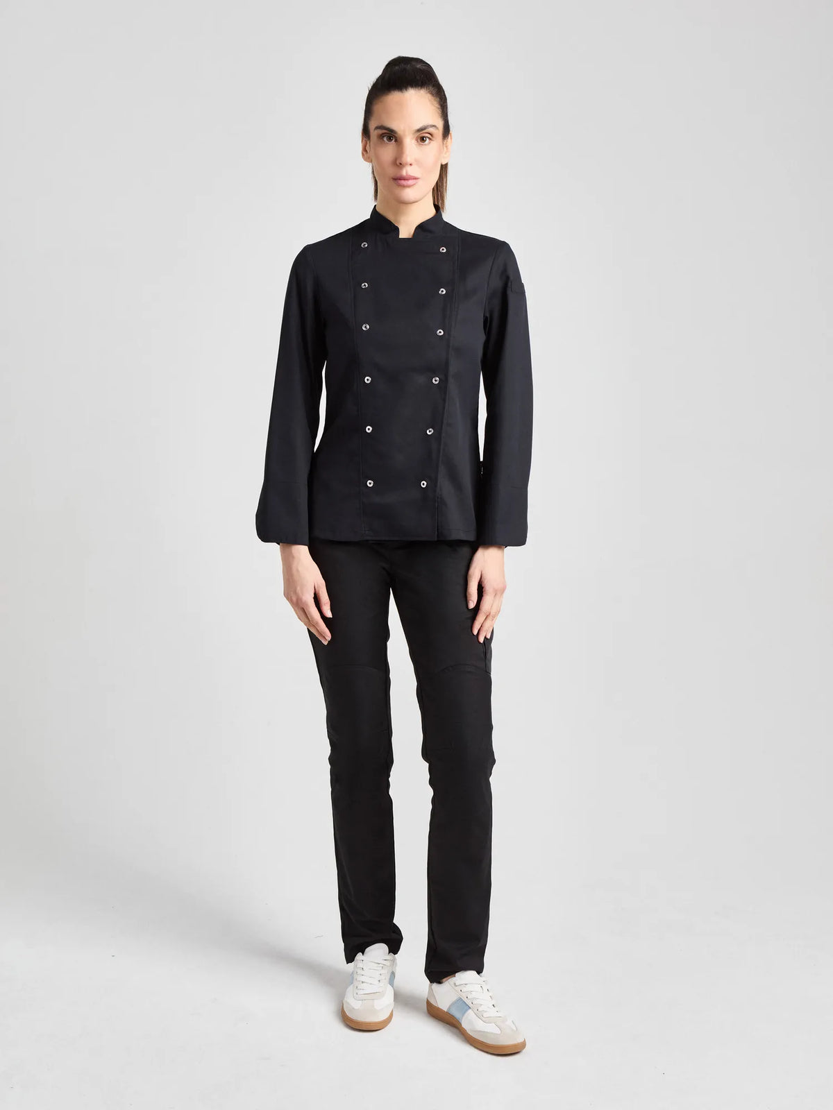 Kochjacke Arco Lady Care mit atmungsaktivem Meshrücken – schwarz – Farbcode 1011 – Bild 3