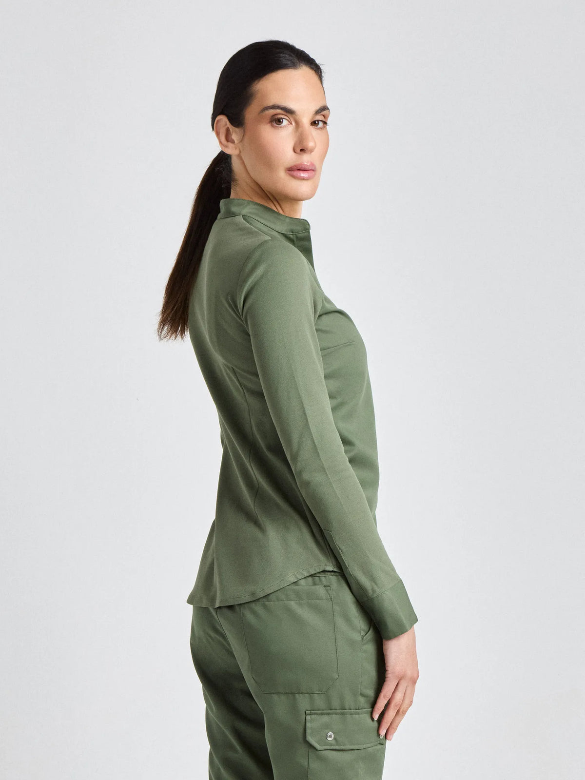 Multifunktionsjacke Arona Lady Care mit elastischem Jersey – olive – Farbcode 6017 – Bild 5