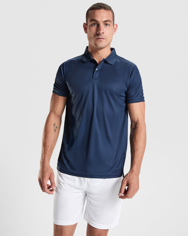 POLOSHIRTS TORMO – aus 100 % recyceltes Polyester, Waffel-Interlock, 125 g/m². – Bild 2