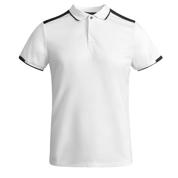 POLOSHIRTS TAMIL – aus 50% recyceltes Polyester und 50% antibakterielles Polyester, 140 g/m². weiß 0102: 150 g/m². – Bild 1