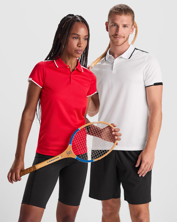 POLOSHIRTS TAMIL – aus 50% recyceltes Polyester und 50% antibakterielles Polyester, 140 g/m². weiß 0102: 150 g/m². – Bild 5