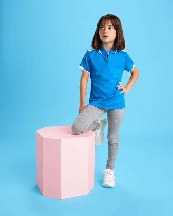 POLOSHIRTS TAMIL – aus 50% recyceltes Polyester und 50% antibakterielles Polyester, 140 g/m². weiß 0102: 150 g/m². – Bild 3