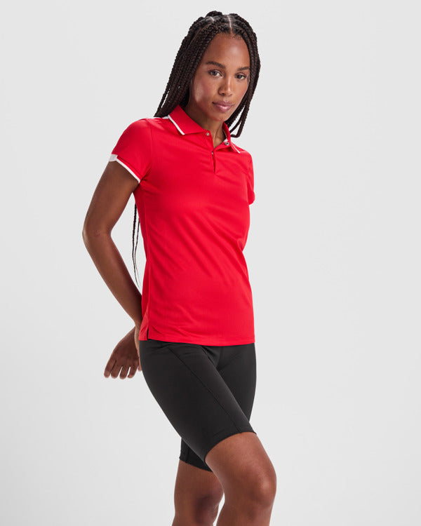 POLOSHIRTS TAMIL WOMAN – aus 50% recyceltes Polyester und 50% antibakterielles Polyester, 140 g/m². weiß 0102: 150 g/m². – Bild 2