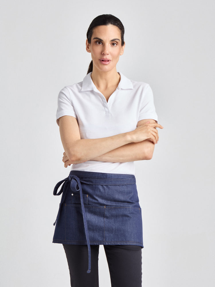 Bistroschürze Bellante Jeans 33 × 75 cm mit vier Taschenfächern – denim – Farbcode 5021 – Bild 1