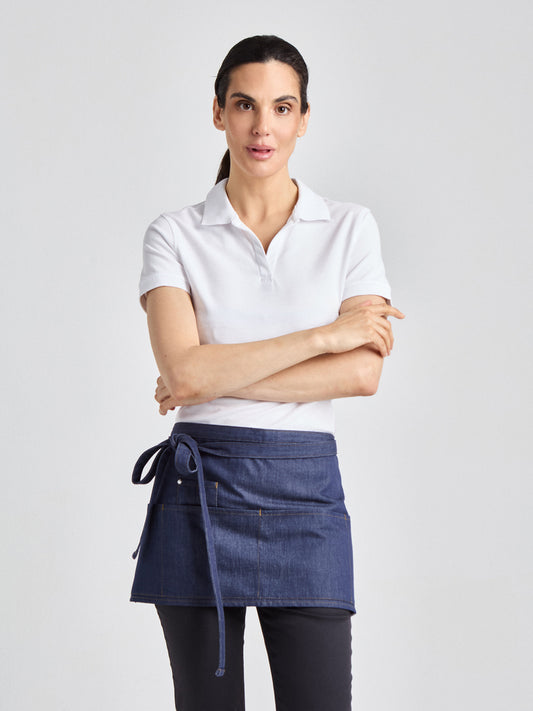 Bistroschürze Bellante Jeans 33 × 75 cm mit vier Taschenfächern – denim – Farbcode 5021 – Bild 1