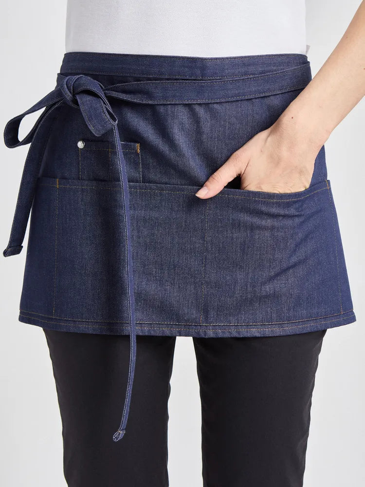 Bistroschürze Bellante Jeans 33 × 75 cm mit vier Taschenfächern – denim – Farbcode 5021 – Bild 2
