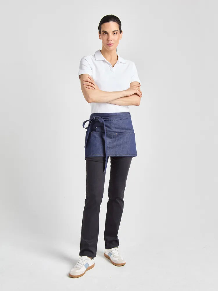 Bistroschürze Bellante Jeans 33 × 75 cm mit vier Taschenfächern – denim – Farbcode 5021 – Bild 3
