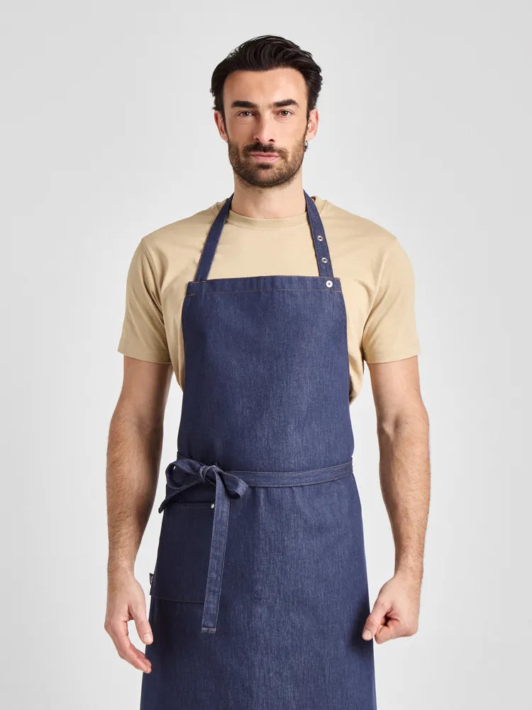 Latzschürze Nucciano Jeans 90 × 75 cm mit zwei Seitentaschen – denim – Farbcode 5021 – Bild 1