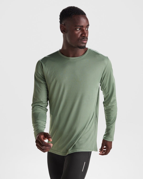 T-SHIRTS ESTORIL L/S – aus 100% recyceltes Polyester-Waffel-Interlock, 125 g/m². – Bild 2