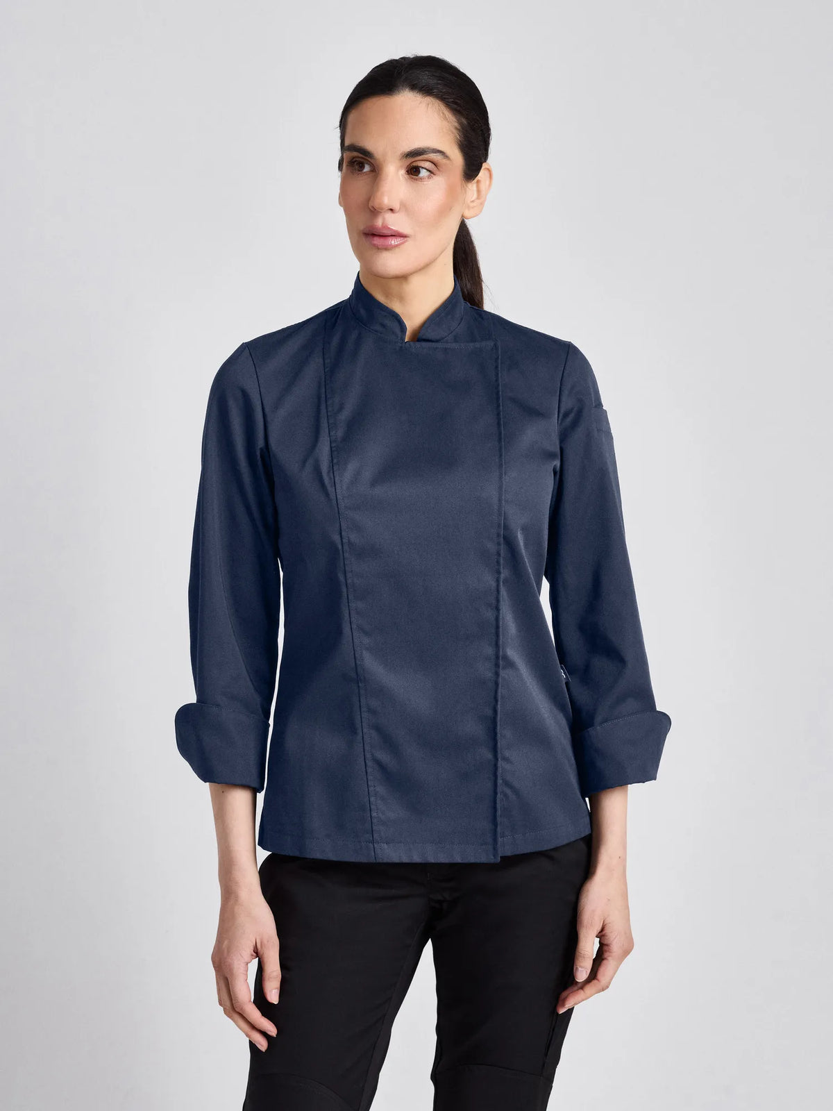 Kochjacke Rimini-Bene Lady Classic mit Ärmeltasche – darkblue – Farbcode 5003 – Bild 1