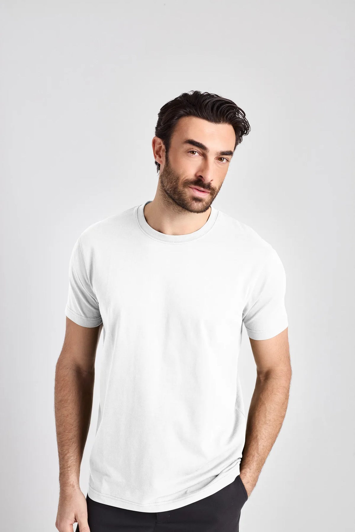 T-Shirt Taranto Man mit Rundhalsausschnitt – weiß – Farbcode 2000 – Bild 1