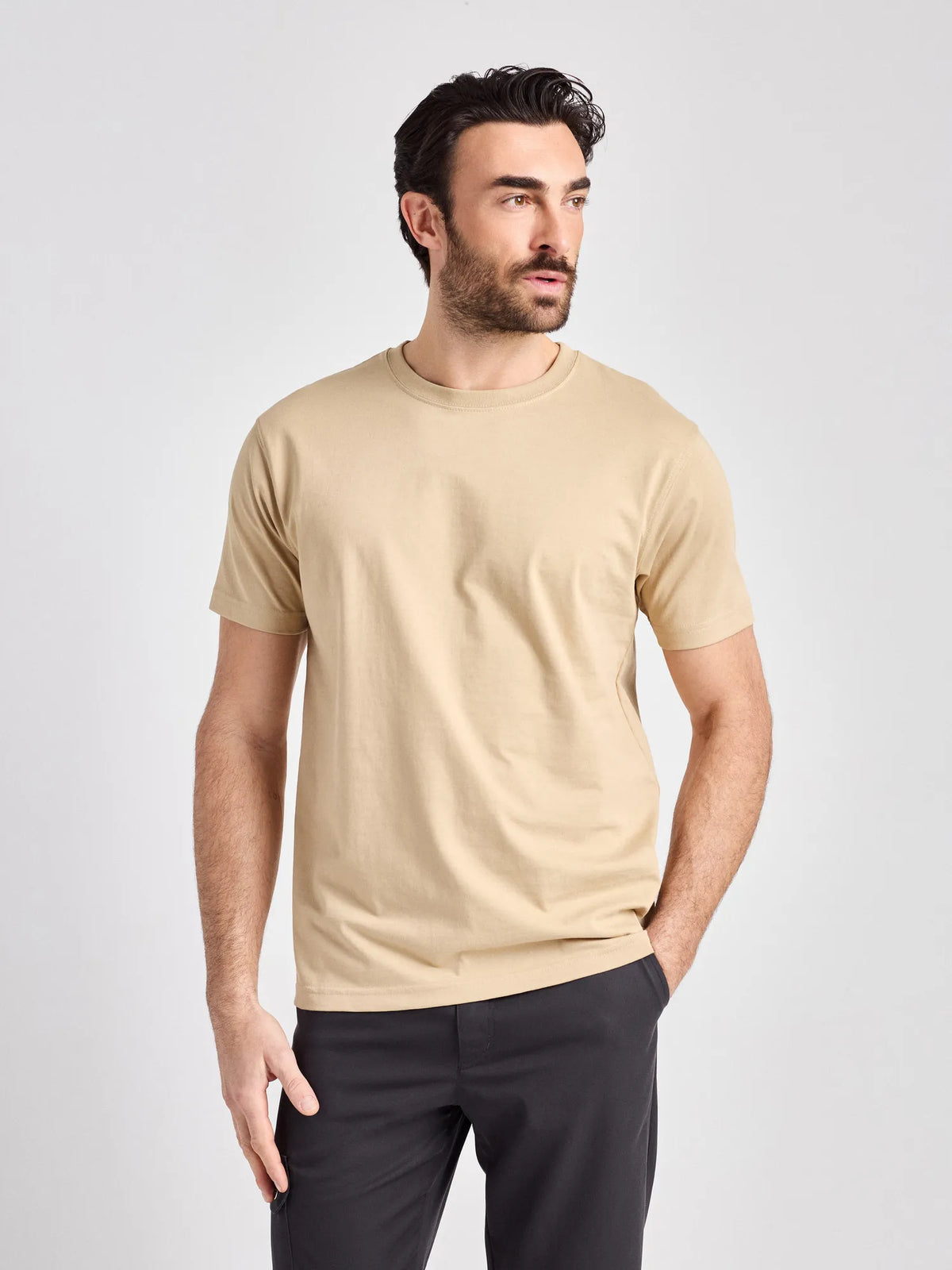 T-Shirt Taranto Man mit Rundhalsausschnitt – natur – Farbcode 3009 – Bild 1