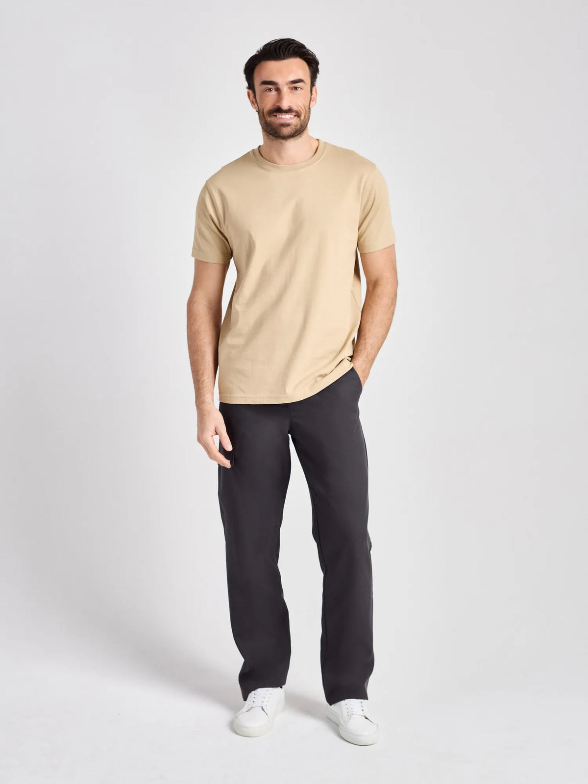 T-Shirt Taranto Man mit Rundhalsausschnitt – natur – Farbcode 3009 – Bild 3