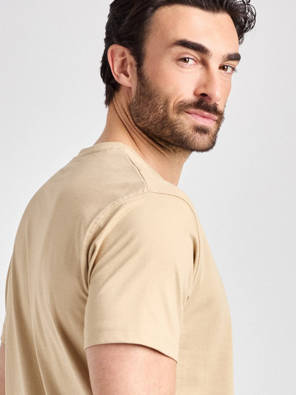T-Shirt Taranto Man mit Rundhalsausschnitt – natur – Farbcode 3009 – Bild 4