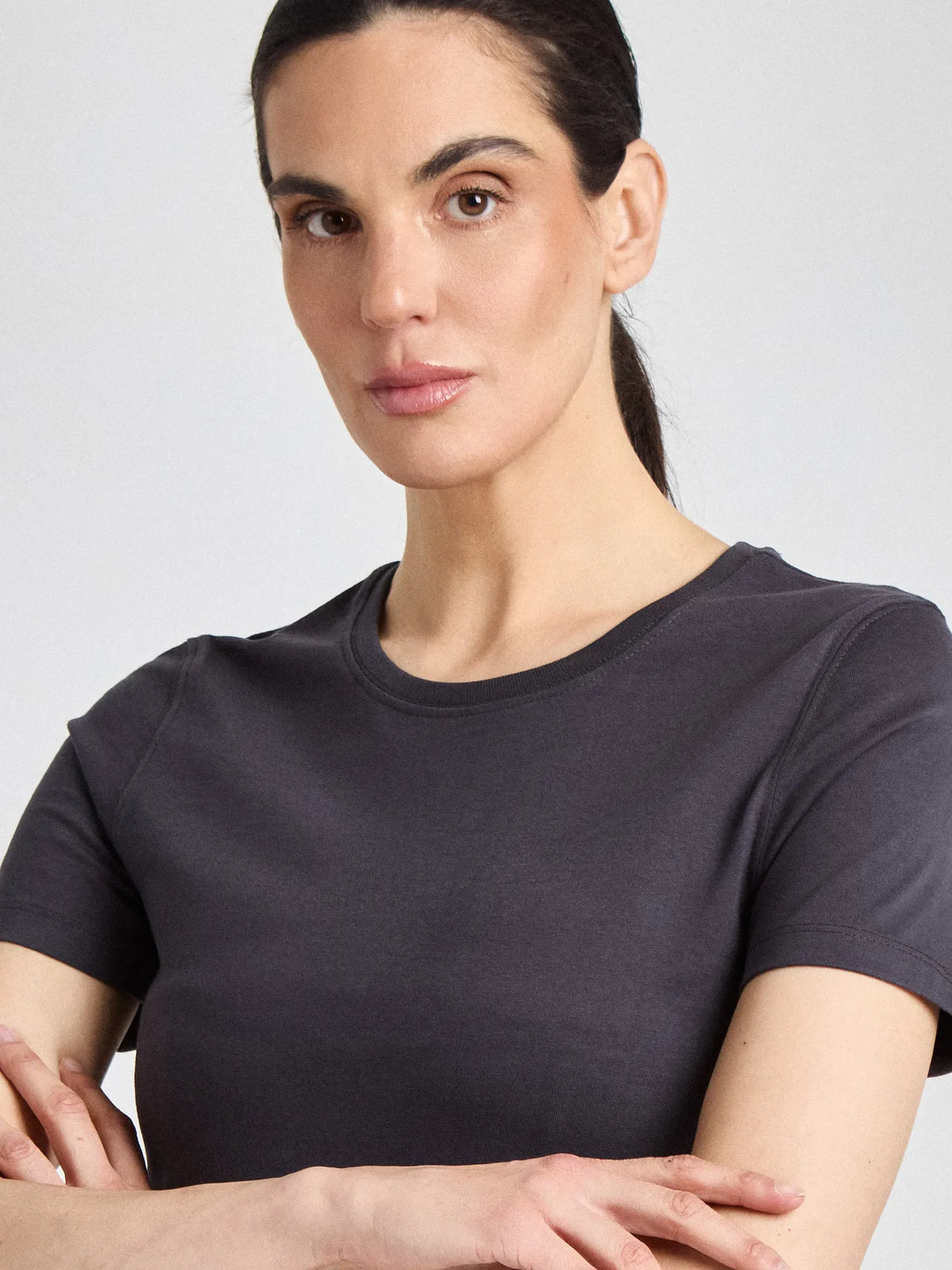 T-Shirt Ragusa Lady mit Rundhalsausschnitt – anthrazit – Farbcode 1001 – Bild 1
