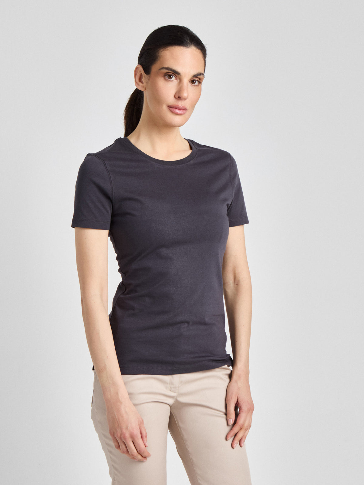 T-Shirt Ragusa Lady mit Rundhalsausschnitt – anthrazit – Farbcode 1001 – Bild 2