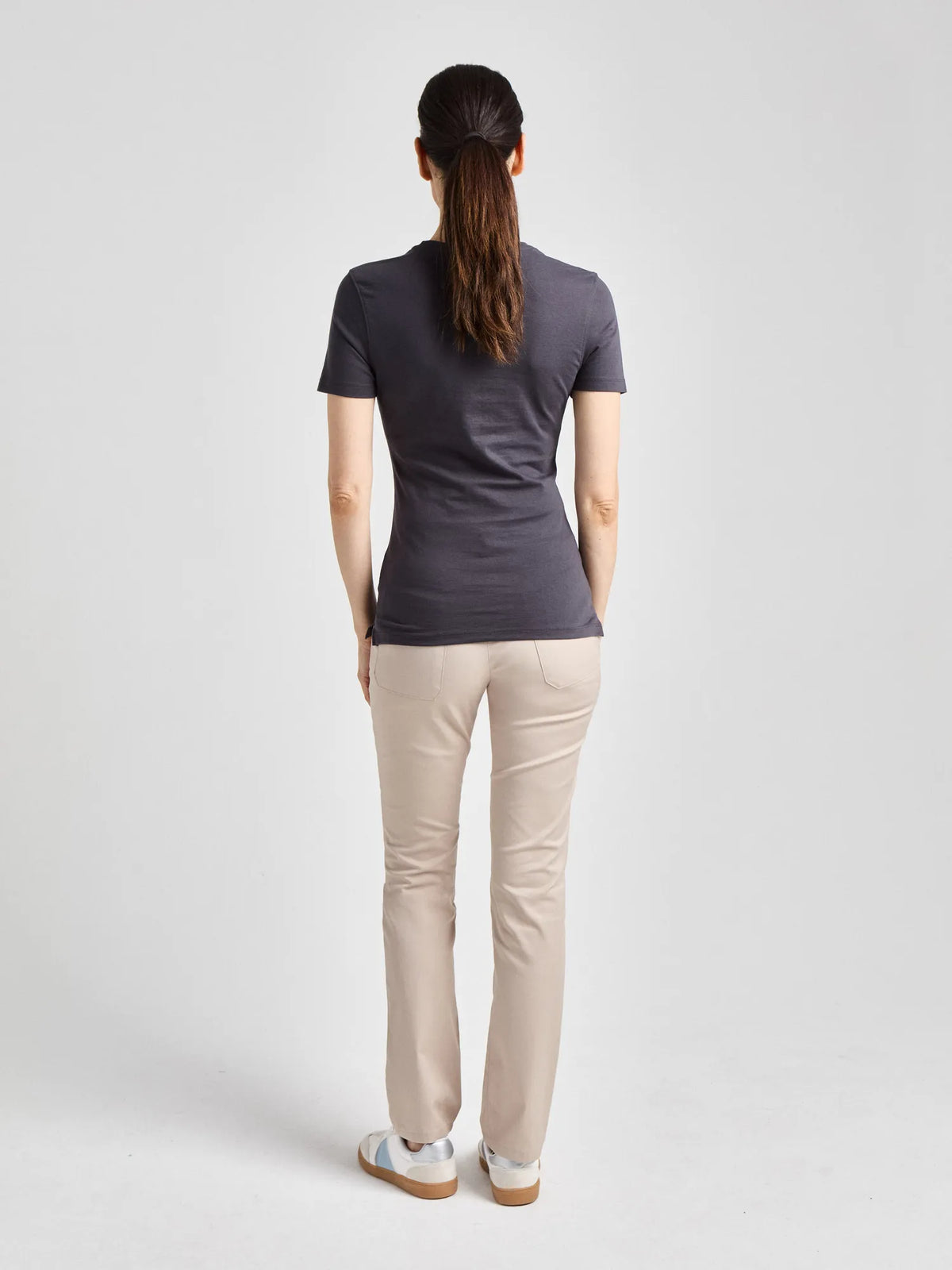 T-Shirt Ragusa Lady mit Rundhalsausschnitt – anthrazit – Farbcode 1001 – Bild 4