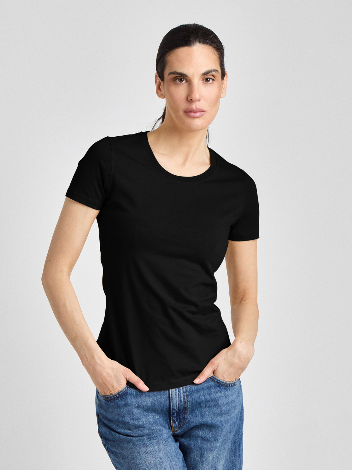 T-Shirt Ragusa Lady mit Rundhalsausschnitt – schwarz – Farbcode 1011 – Bild 1