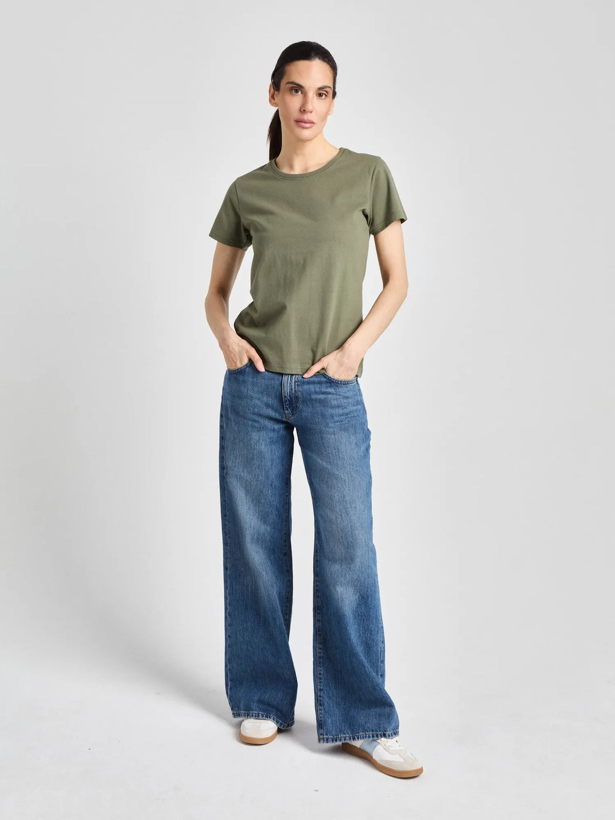 T-Shirt Ragusa Lady mit Rundhalsausschnitt – olive – Farbcode 6017 – Bild 3