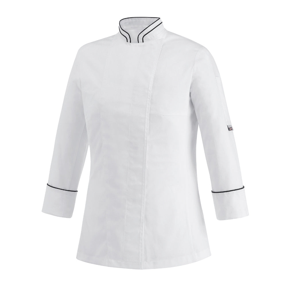 Damen-Kochjacke Kate – Weiß – Bild 1