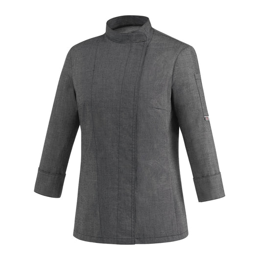 Damen-Kochjacke Woman – Graumeliert – Bild 1
