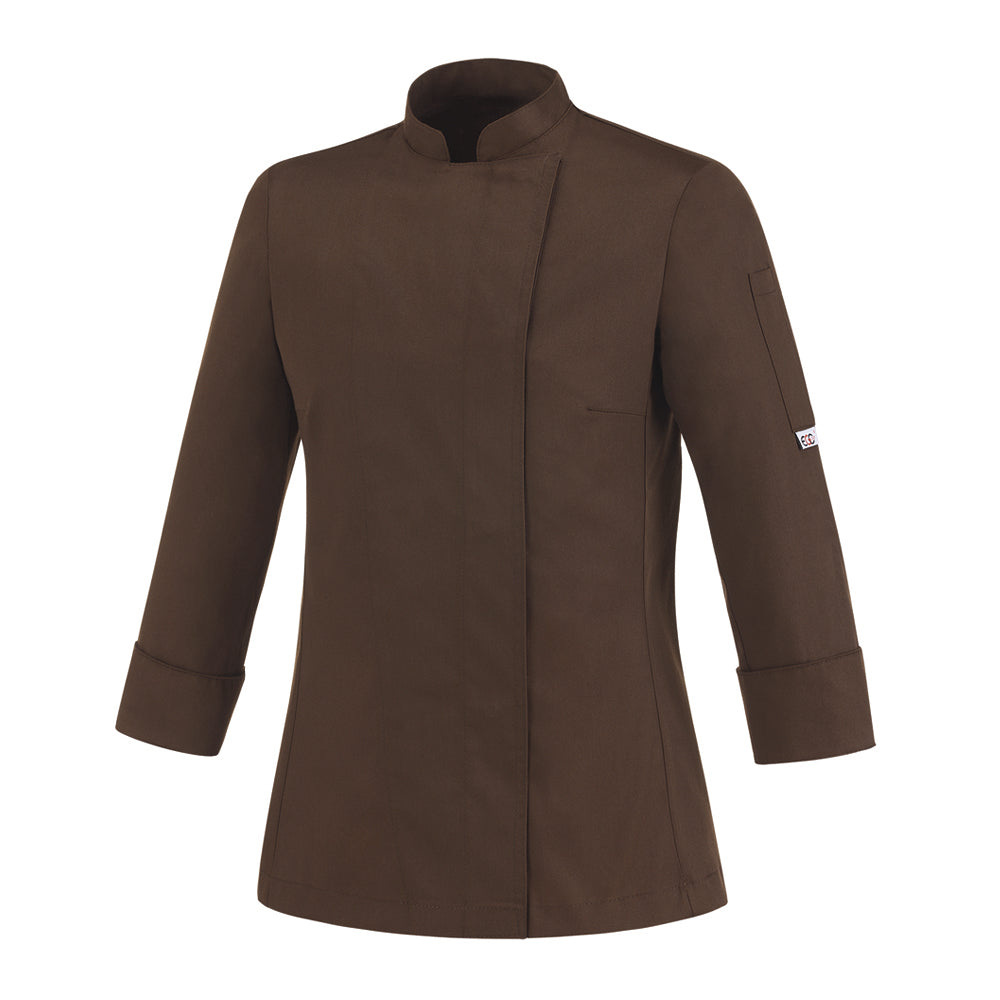 Damen-Kochjacke Girl – Braun – Bild 1