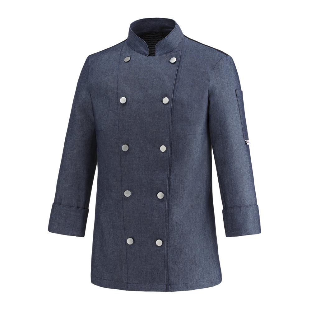 Damen-Kochjacke Lola – Jeansblau – Bild 1