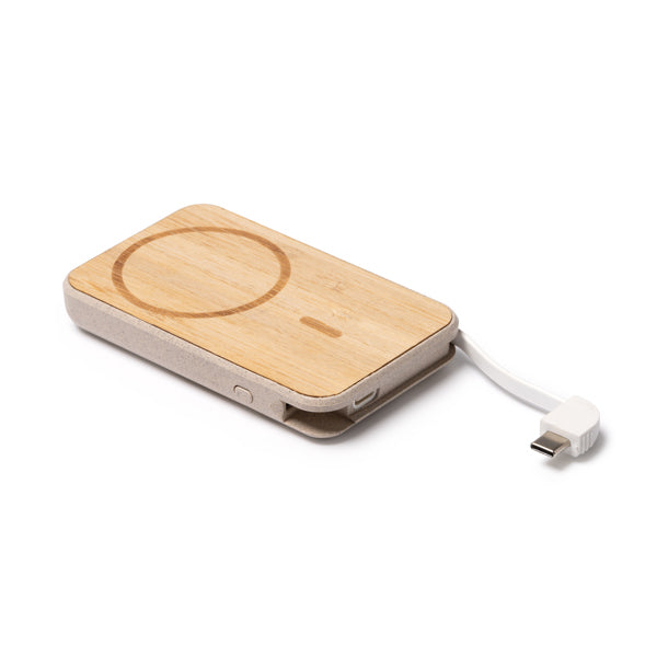 POWER BANKS BRENER – aus Bambus mit Magnet – Bild 4