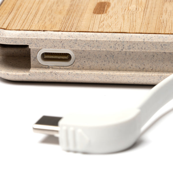 POWER BANKS BRENER – aus Bambus mit Magnet – Bild 5