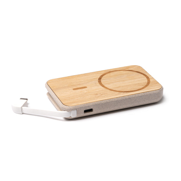 POWER BANKS BRENER – aus Bambus mit Magnet – Bild 6