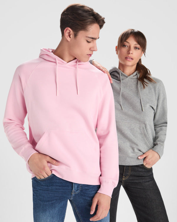 SWEATSHIRTS VINSON – aus 65% gekämmte Baumwolle (57% Bio-Baumwolle) / 35% Polyester (21% recycelt), 300 g/m².Farbe Melange-Grau 58: 60% Baumwolle (48% Bio-Baumwolle) / 31% Polyester (21% recycelt) / 9% Viskose. – Bild 4