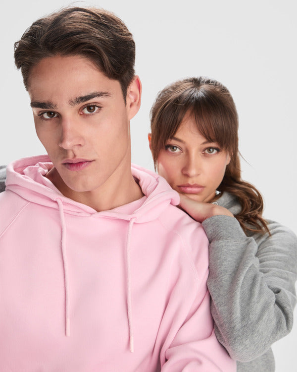 SWEATSHIRTS VINSON – aus 65% gekämmte Baumwolle (57% Bio-Baumwolle) / 35% Polyester (21% recycelt), 300 g/m².Farbe Melange-Grau 58: 60% Baumwolle (48% Bio-Baumwolle) / 31% Polyester (21% recycelt) / 9% Viskose. – Bild 5