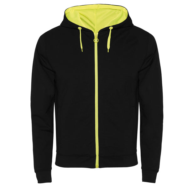 SWEATSHIRTS FUJI – aus Hauptmaterial: 60% Baumwolle / 40% Polyester, 280 g/m².Kapuz Innenfutter: 100% mikroperforiertes Polyester.Farbe Melange-Grau 58: 85% Baumwolle / 15% Viskose. – Bild 9
