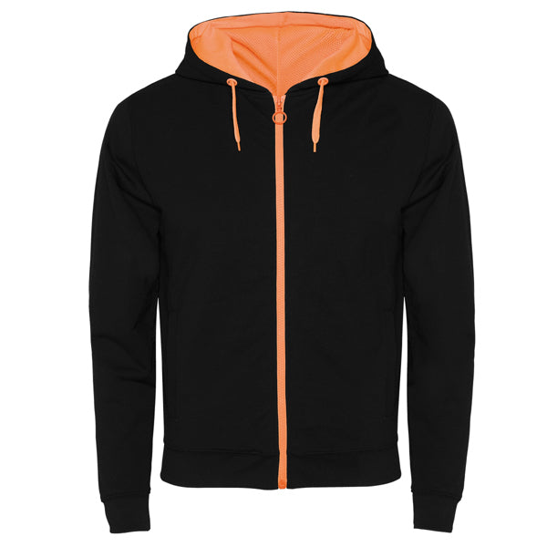 SWEATSHIRTS FUJI – aus Hauptmaterial: 60% Baumwolle / 40% Polyester, 280 g/m².Kapuz Innenfutter: 100% mikroperforiertes Polyester.Farbe Melange-Grau 58: 85% Baumwolle / 15% Viskose. – Bild 14