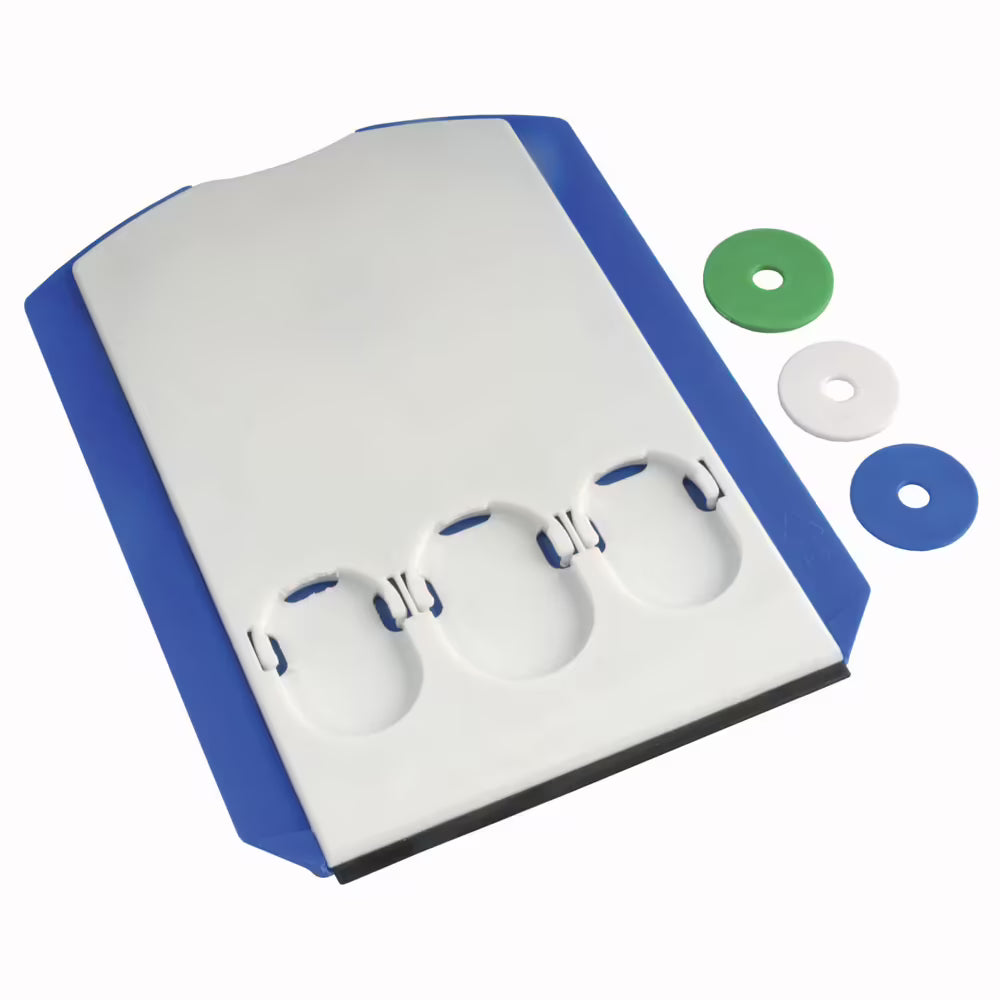 Parkscheibe mit Eiskratzer, Gummilippe und 3 Einkaufswagenchips – Modell „Parking Plus“