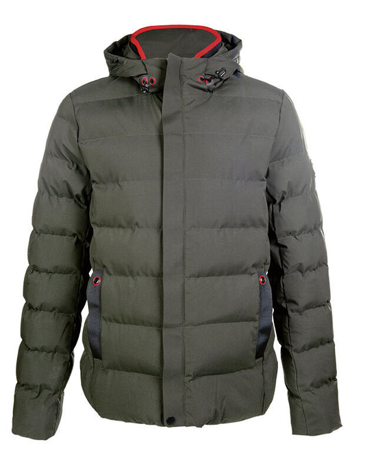 Herren-Steppjacke Hamburg – seitliche Druckknopftaschen – Bild 2